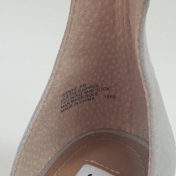 Steve Madden Irenee Gray Suede Block Heels - Like New With Box - Picture 6 of 12